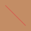 Same thin red diagonal on tan