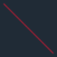 Same longer thin red diagonal on charcoal