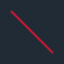 Same wider red diagonal on charcoal