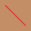 Same wider red diagonal on tan