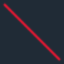 Same longer wider red diagonal on charcoal