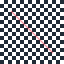 Original 64-pixel preview of one-pixel source stroke on its maximum-contrast checkerboard offset
