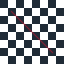Original 64 pixel shirt-front preview with 1 pixel source line on 8 px checker B background