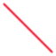 Longer stronger red diagonal on a white 64-pixel preview